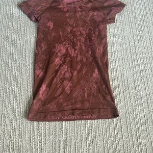 lululemon athletica Short Sleeve Tee - Brown and Pink